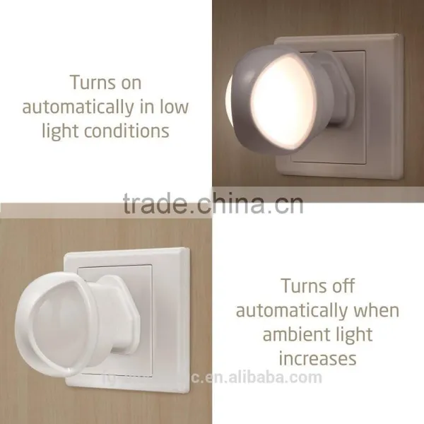 Automatic LED Night Light Plug-in Wall Light With Dusk to Dawn Sensor photo-5