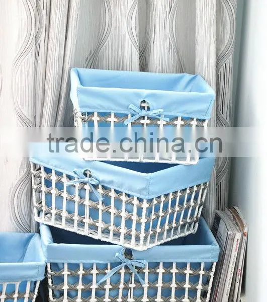 Simple Clean Handmade Cheap Jute Storage Basket photo-6