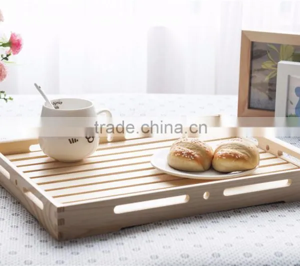 Bread Plate Household Wood Organizer Trays for Gift photo-4