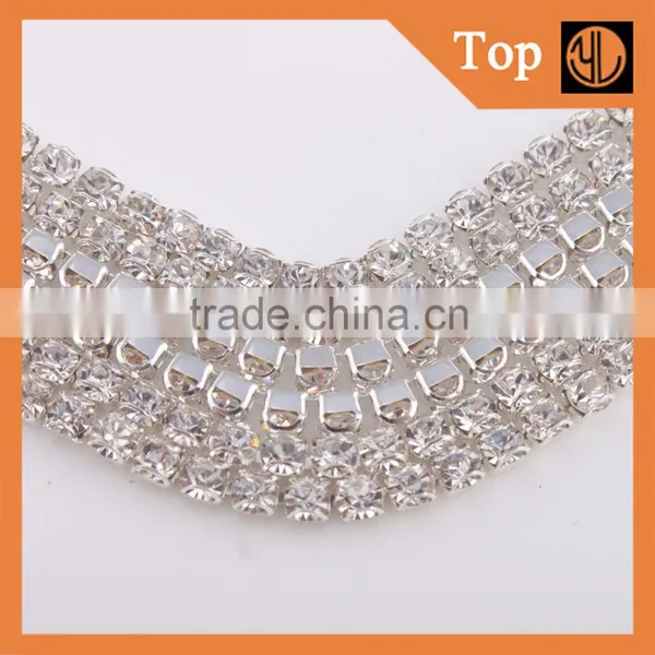 Wholesale Glass Crystal Rhinestone Cup Chain for Girl Dress photo-5