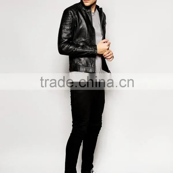 Mens Faux Leather Jacket, PU Jacket photo-4
