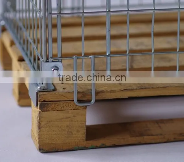 Wooden Base Container Logisitc Moving Mesh Cage With Top Covers photo-3