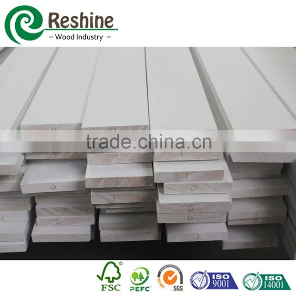 White Primer Bullnose Colonial Spalyed Wood Moulding photo-4