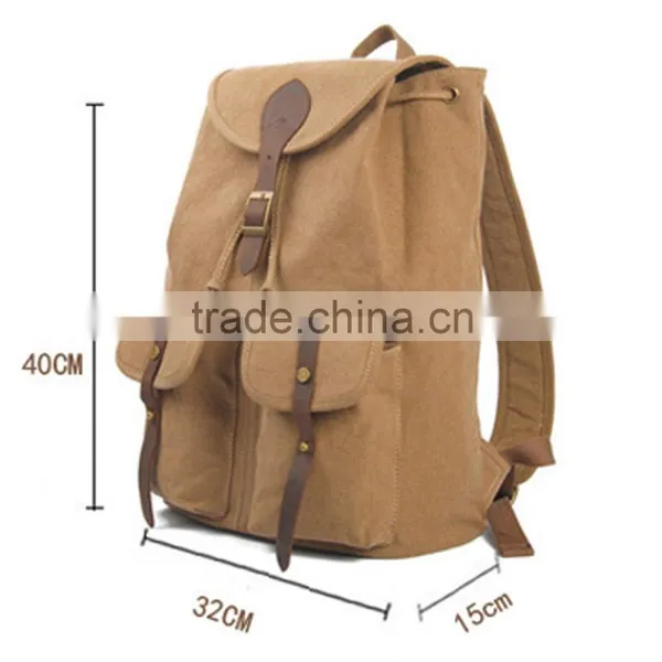 2016 Fashion Laptop Wholesale Blank Canvas Backpacks For School Student Backpack Bag photo-6