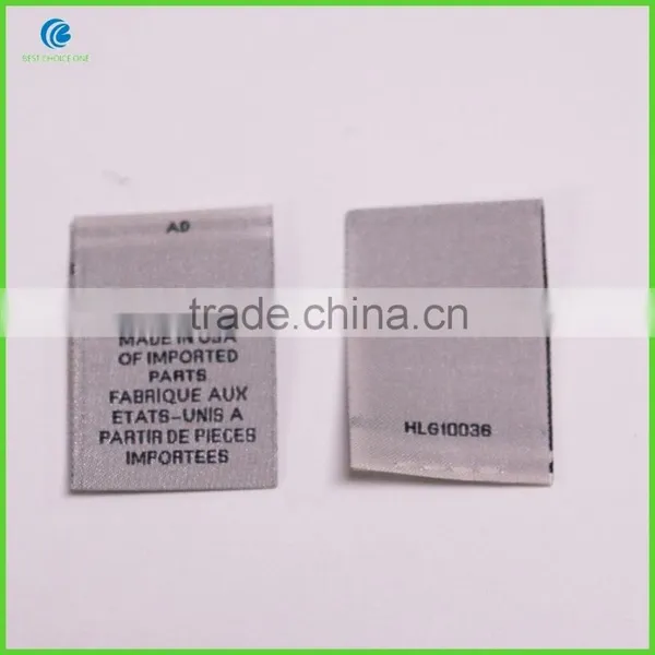 China Customize Brand Name Fabric Cloth Garment Label Woven Cheap Clothing Label photo-4