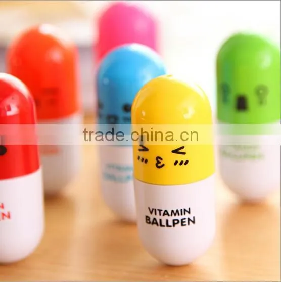 Lovely Kawaii Pill Ballpoint Pen Cute Learning Stationery