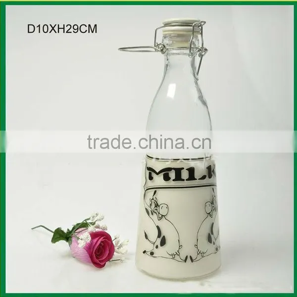 Glass Milk Bottle