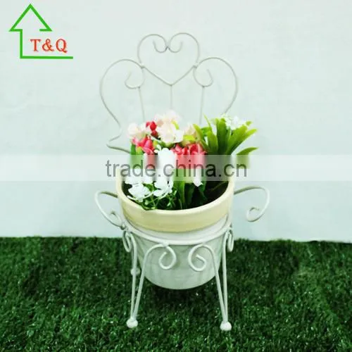 New Metal Nostalgia Yard Bike Planter Cream Decorative Plant Pots Indoor photo-2