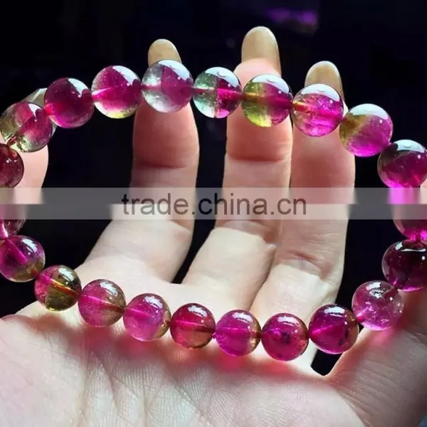 Popular Beautiful Clear Fine Tourmaline Bead Hand Chain photo-3