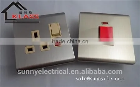 Libya Electric Light Brushed Stainless Wall Switch and Socket photo-5