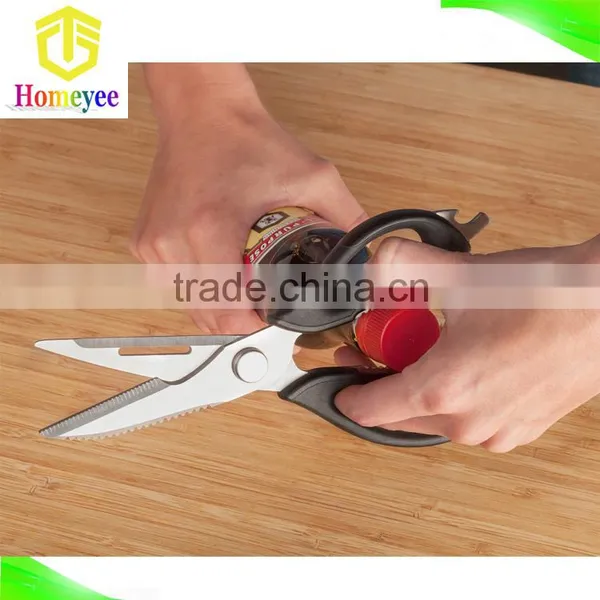 Home Basics Hot Sale Food Grade Stainless Steel Multifunction Fish Cutting Scissors photo-4