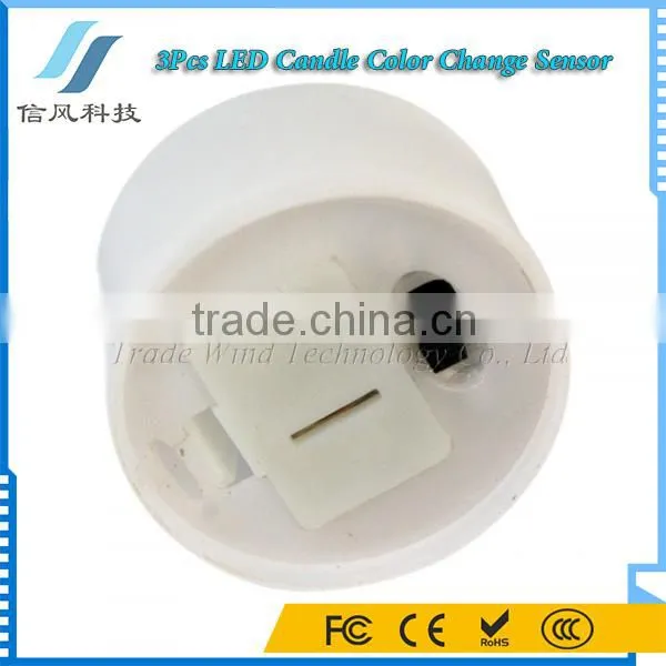 3Pcs LED Lectronic Candle Light Changing Color 7 Colors photo-5