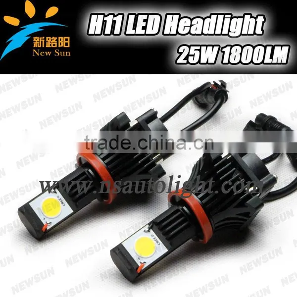 Newest 2014 Car H11 Led Headlight Bulbs 50W H11 Led Light Bulbs H11 Led Car Bulb For Cars