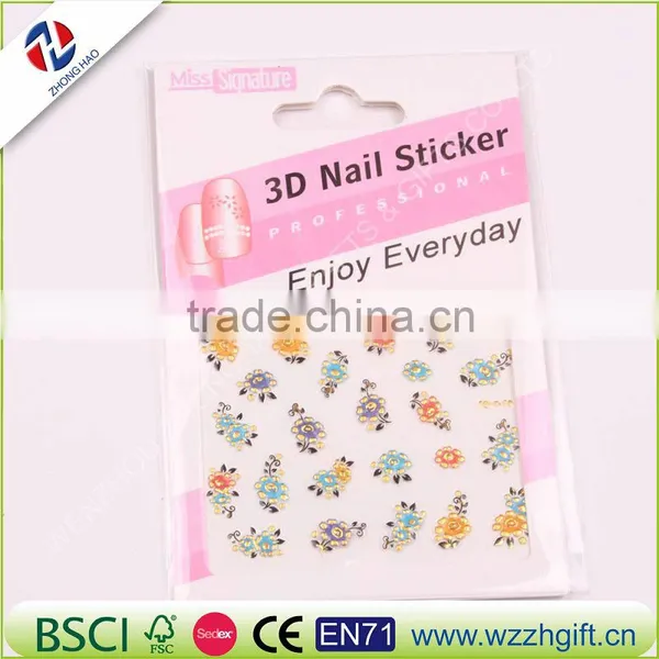 New Fashion 3d Gold Silver Nail Art Stickers Decals Hot Stamping Flower Nail Tips Decorating Tools photo-6