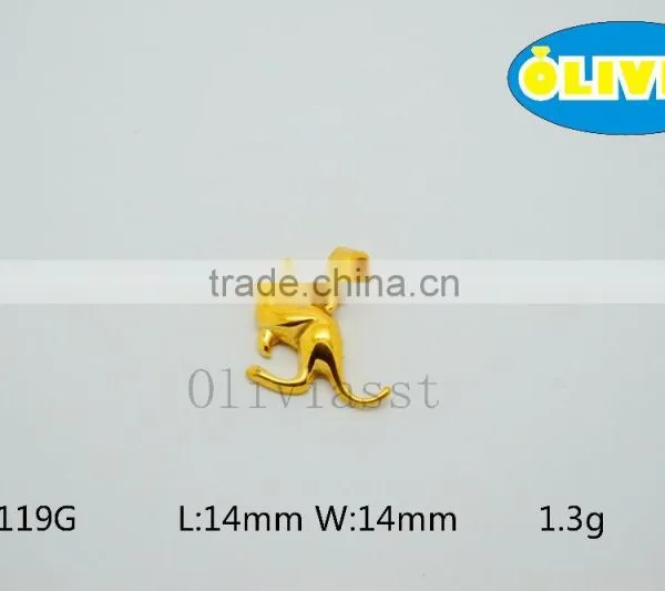 Olivia 2016 New Fashion Modern 316 Stainless Steel Cast Metal Lovely Rabbit Pendant photo-3