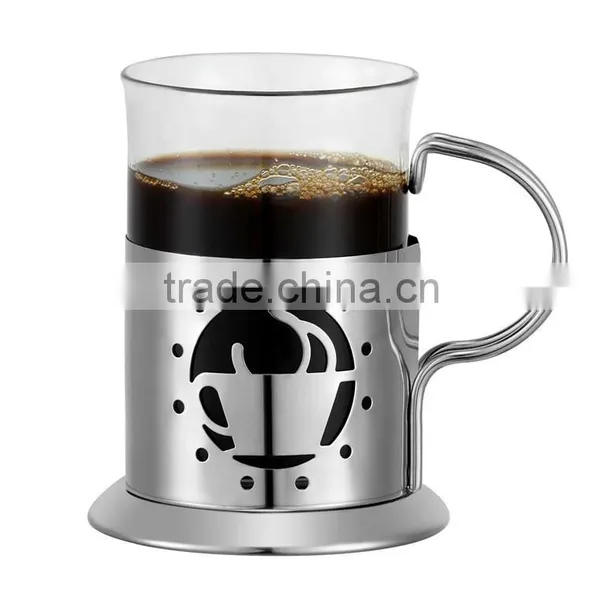 Stainless Steel Coffee Mug With Handle