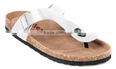 New PU Flat Slippers, Fashion Cork Sole Slippers photo-3