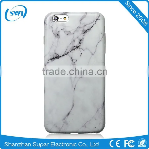 2016 Wholesale Durable Marble Pattern Slim TPU Protective Case Cover Shell For Iphone 5 6 6S Series LCD Screen photo-3