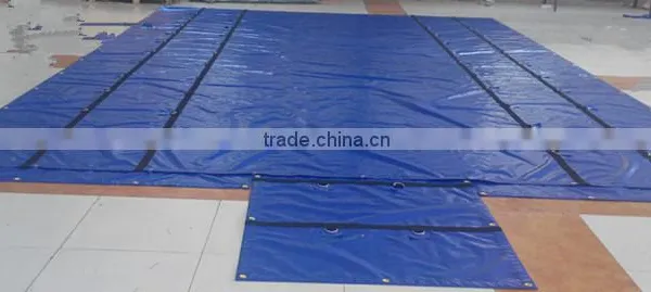 Heavy Duty PVC Lumber Tarp 6' Drop 27'x20' - 3 Rows of D-Rings photo-3
