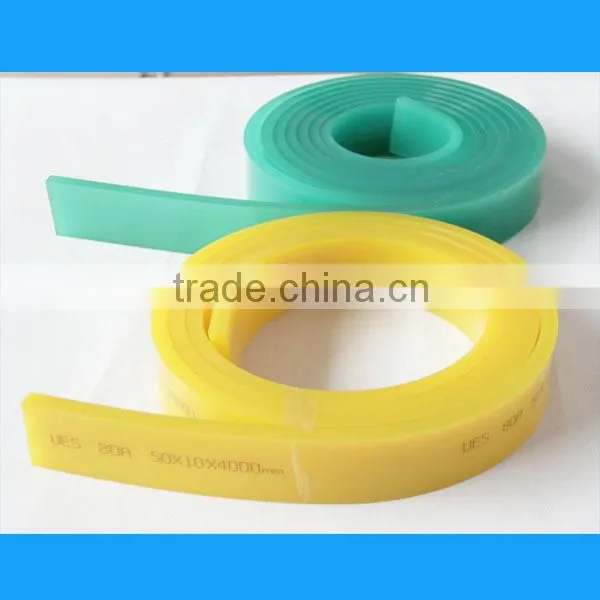 yellow polyurethane squeegee scraper