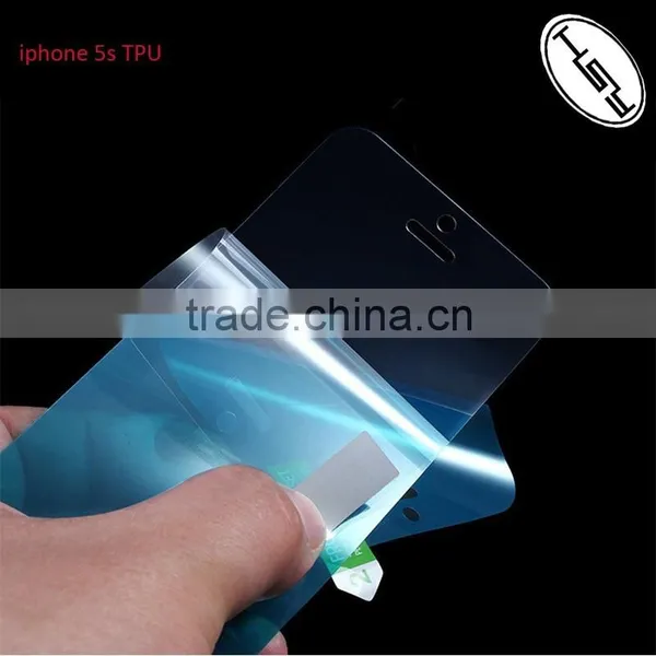 HUYSHE Cell Phone Use Screen Guard for Iphone 5 TPU Screen Protector 9h Tempered Glass
