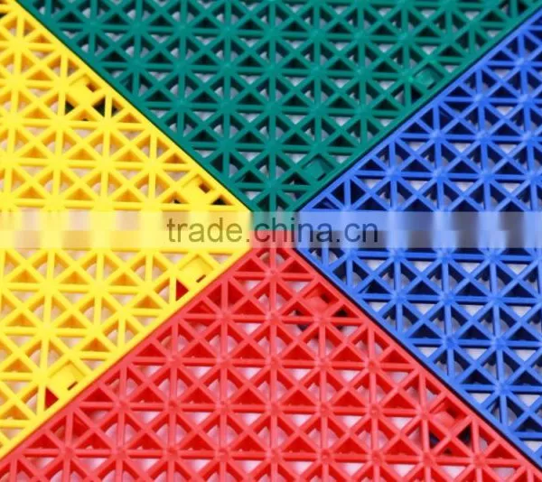 Suspended PP Interlocking Basketball Court Mat photo-2