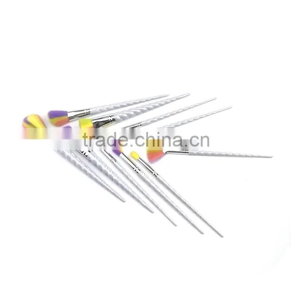 2017 New Unicorn Thread Makeup Brushes Professional Make Up Brushes Fiber Brush Set Makeup Tools Eyebrow Eyeliner Powder Brushes photo-3
