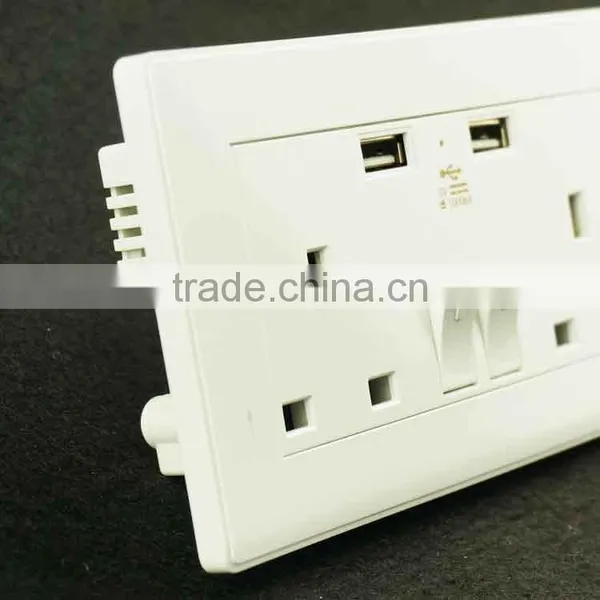 Latest Style Electric Usb Power Wall Switched Socket photo-4