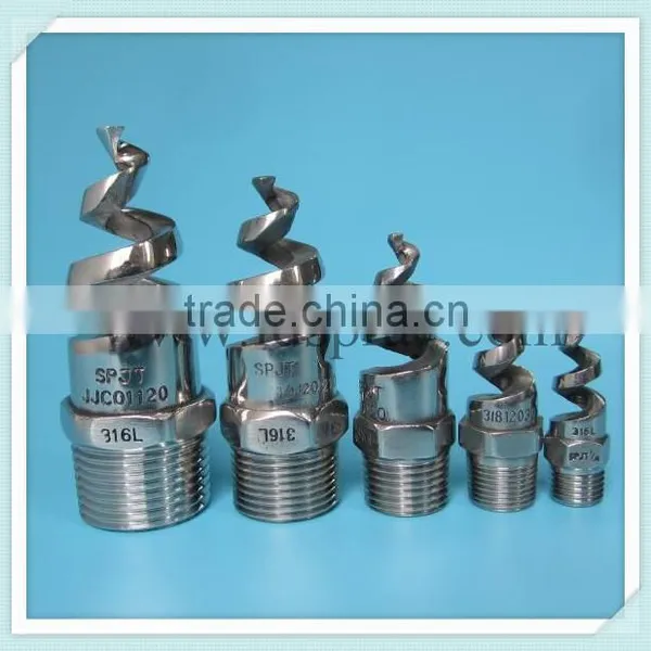 60,90,120,150,170 Degree Spjt Spiral Cooling Tower Water Spray Jet Nozzle