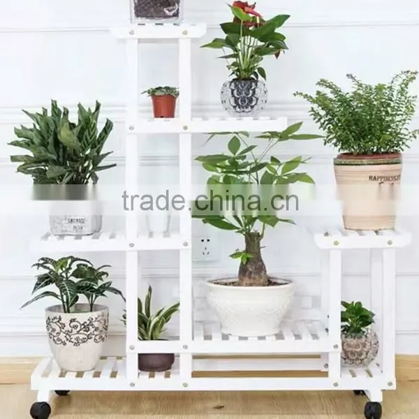 Wholesales Unique Indoor Wooden Plant Flower Stand photo-4