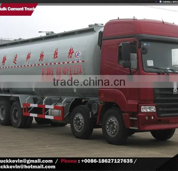 4 Axles 50 Tons 8x4 Bulk Cement Tanker Truck photo-3