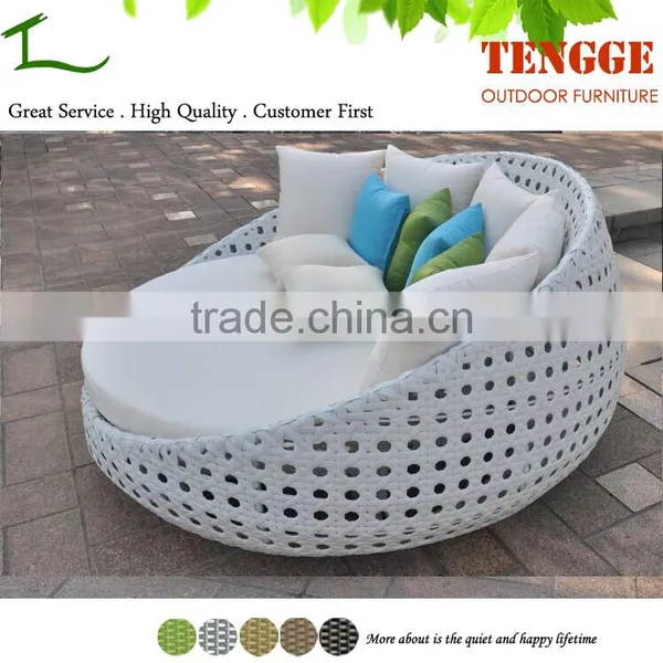 YH-8169 Rattan Wicker Sun Lounger Outdoor Rattan Sunbed photo-4