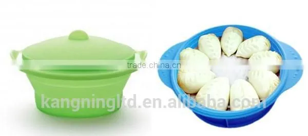 Vegetable Food Microwave Silicone Steamer Portable Could Used for Travel Picnic Camp photo-6