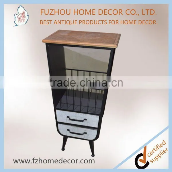 2017 Hot Sell Antique Wooden Cabinet With Metal Leg for Living Room photo-4