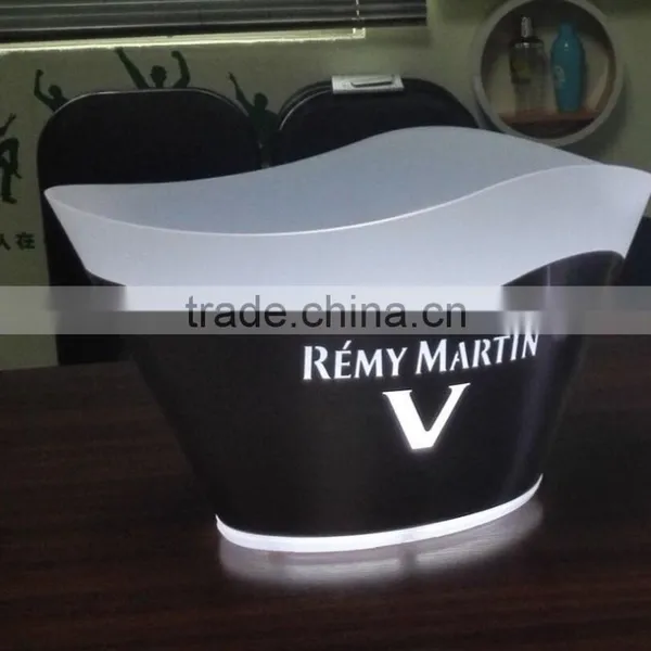 REIDZ Factory Hot Supply Colour Changing LED Ice Bucket 3.5L Hot Sale PP Illuminated Led Ice Bucket photo-3