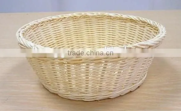 RH-YF32 Wholesale Round Shape Storage Rattan Small Bread Basket photo-2