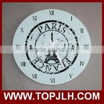 DIY Fancy Design Glass Digital Sublimation Wall Clock for Sale photo-6