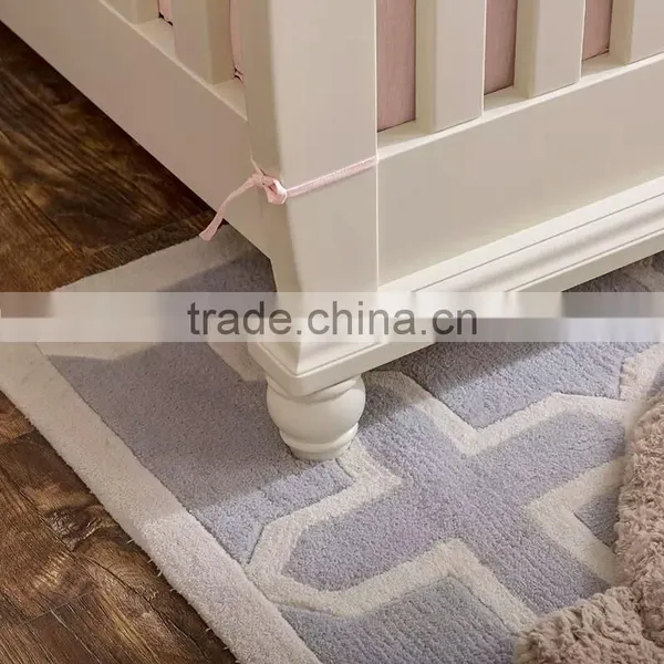 Classical French Style Happy Kids Antique White Solid Wood Carving Baby Crib, Classic European Style Kids Furniture BF11-02274c photo-3