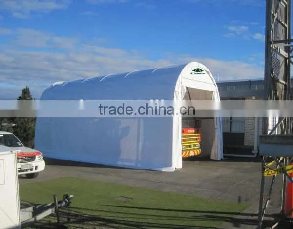 Round Roof Portable Car Shelter , Fabric Car Port, Movable Car Garage , RV Shelter photo-2