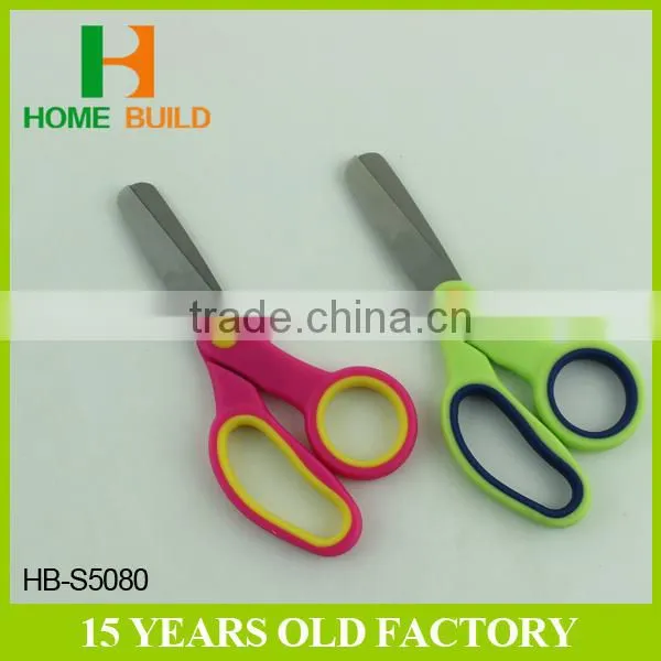 Factory Price HB-S5080 5" Big Satin Polished Blades PP TPR Handle Children Scissors photo-4