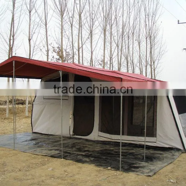 Outdoor Soft Floor Folding Camper Trailer Tent for Camping photo-2