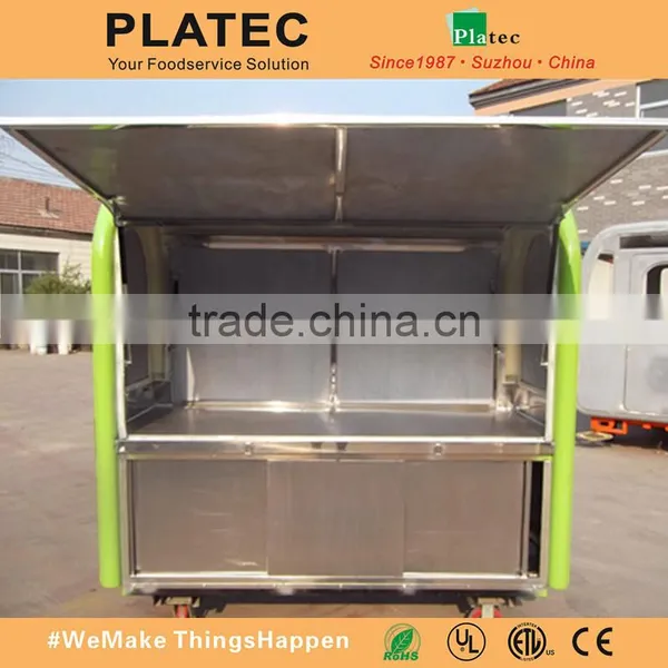 Wholesale China Stainless Steel Electric Tricycle Mobile Food Carts for Sale photo-2