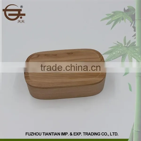 Natual Handmade Wood Wholesale Compartment Bento Box photo-3