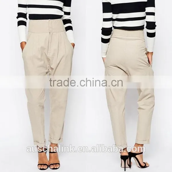 Best Selling Girls High Waist Harem Trousers Low Price photo-5