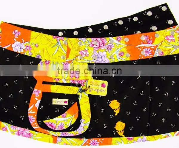 New Design Lady Chilly Grapes Wrap Skirt- Reversible- Wholesale photo-2