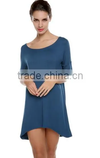 Tops For Women 2016 Fashion Cute & Comfy Loose Fit Short Sleeves Tunic Tops photo-2