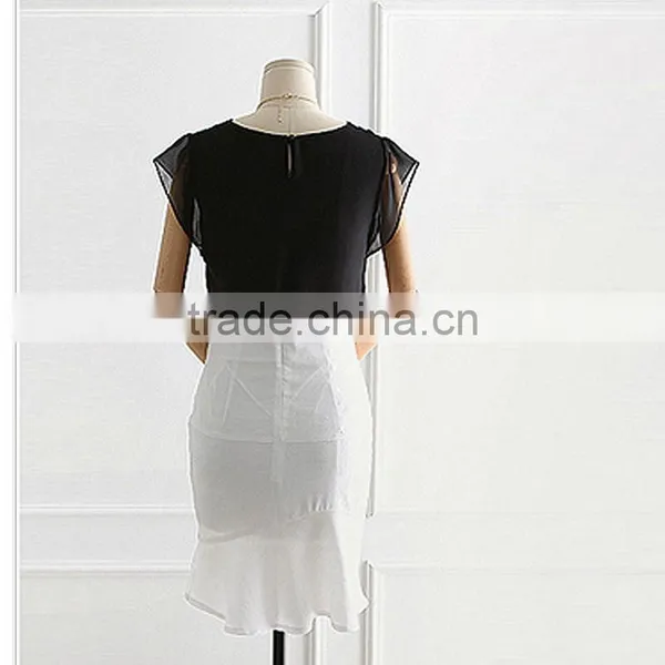 European and American Style Summer New Fashion V Neck Perspective Women Chiffon,chiffon Fabric photo-5