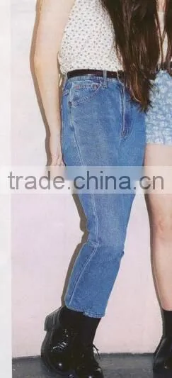 Runwaylover EY0632P New Fashion 2017 Women High Waist Vintage Haren Denim Jeans photo-2