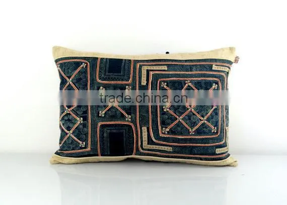 Hmong Cushion - Vintage Hmong Batik Cushion, Pillow Case, Cushion Cover photo-2