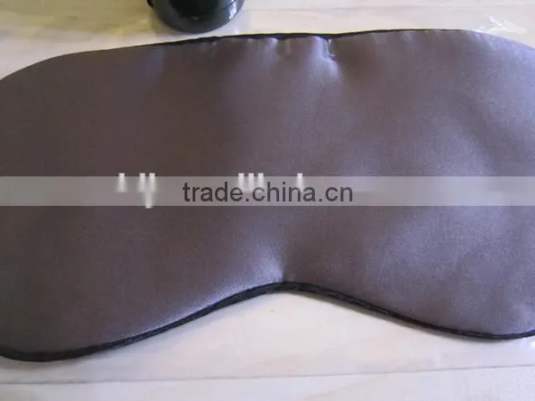 A Quality BLACK Satin Travel Mask and Natural Rest Aid for Sleep Disorders